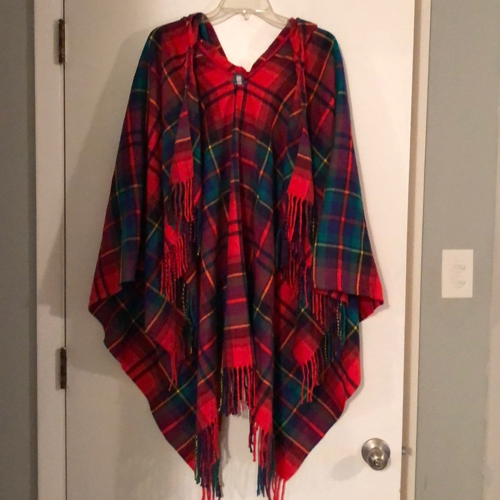 Aerie blanket cape with hood